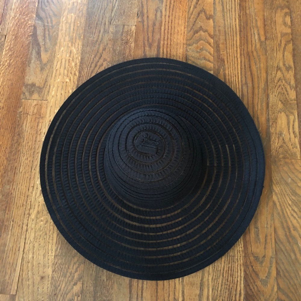 NWT Black wide brim hat